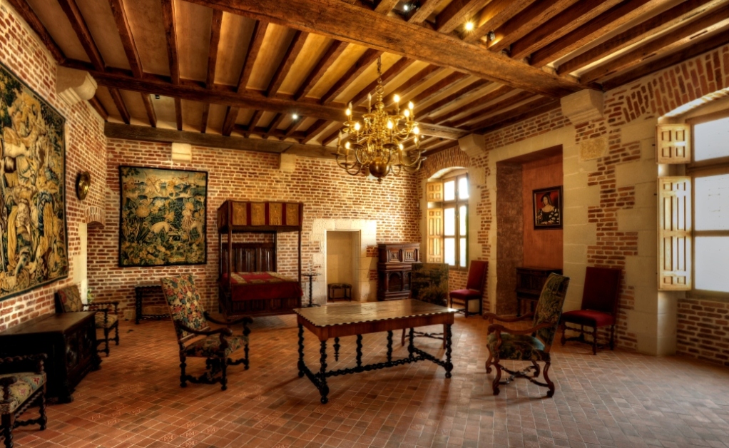 Vinci's bedroom in Chateau du Clos Lucé