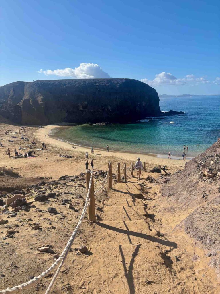 playa papagayo-lanzarote with kids