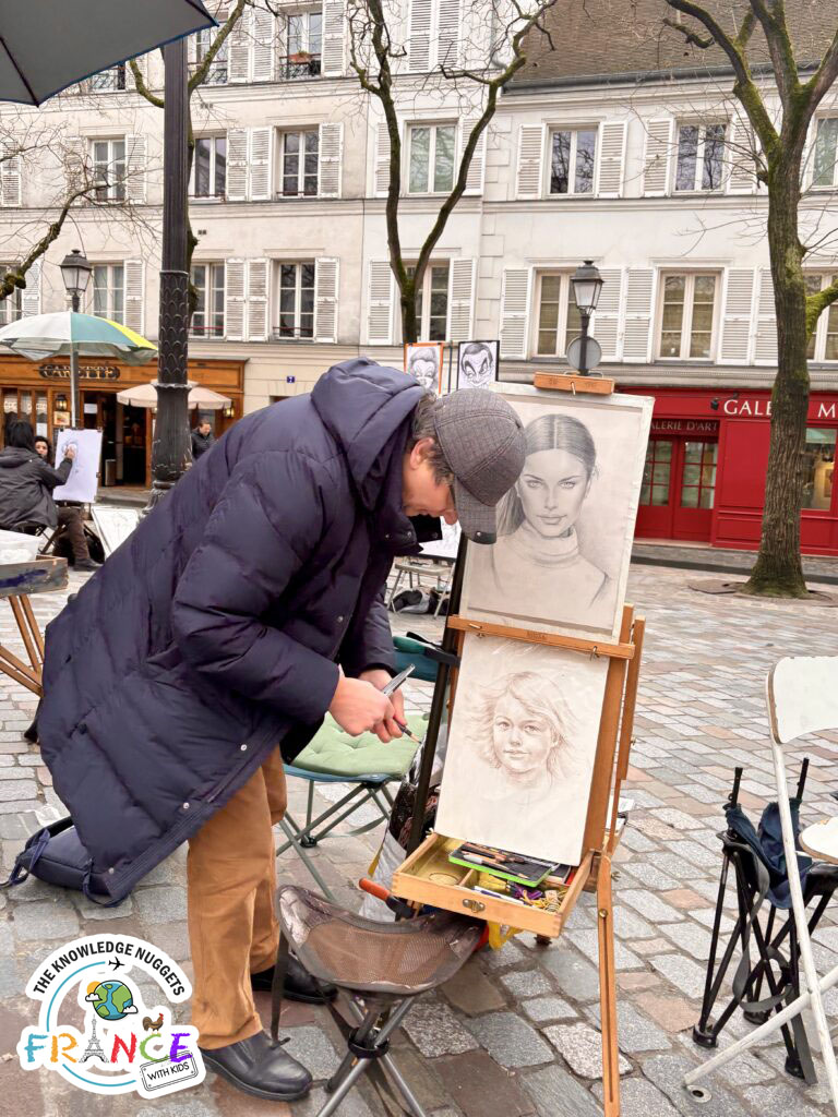 Place du Tertre Paris Itinerary Kids - The Knowledge Nuggets