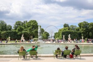 paris itinerary, jardin des tuileries with ferris wheel