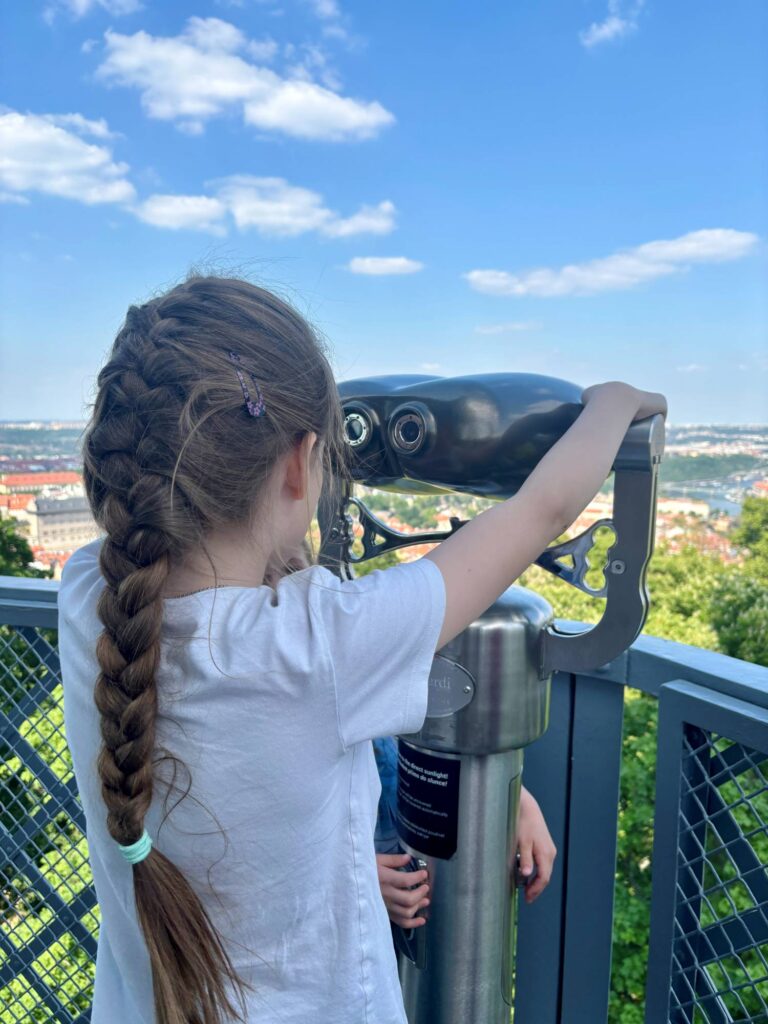 prague with kids - petrin hill tower lookout - the knowledge nuggets