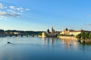 prague with kids - river view- the knowledge nuggets