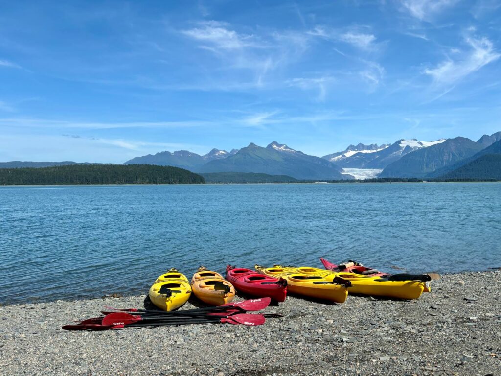 juneau with kids_kayak_mendenhall glacier_theknowledgenuggets