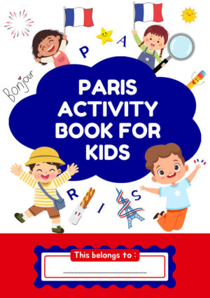 Cover Page - Paris Activity Book for Kids