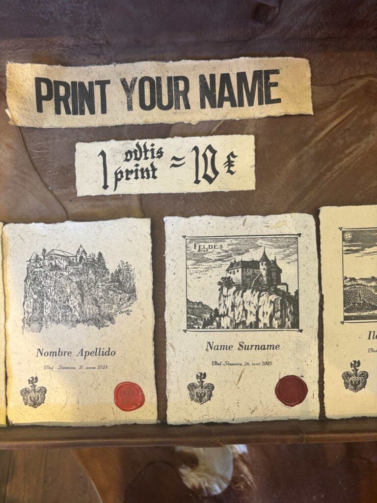 bled castle print your name_the knowledge nuggets
