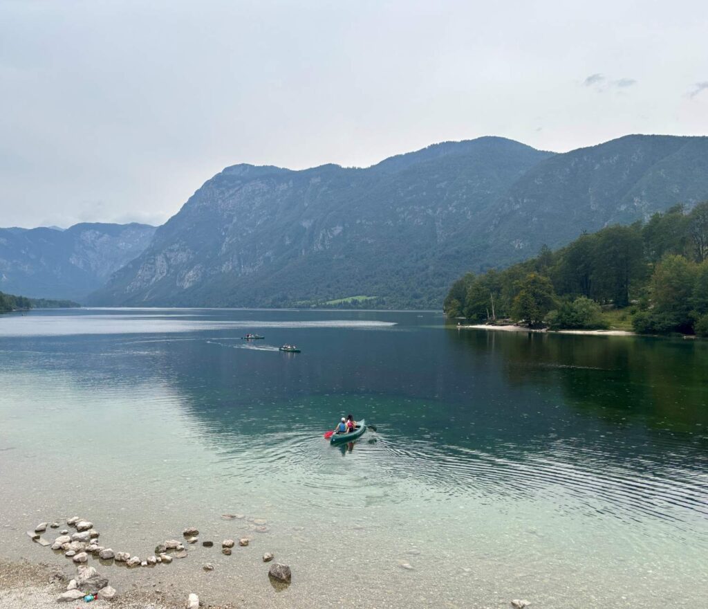 lake bohinj with kids_kayak_the knowledge nuggets
