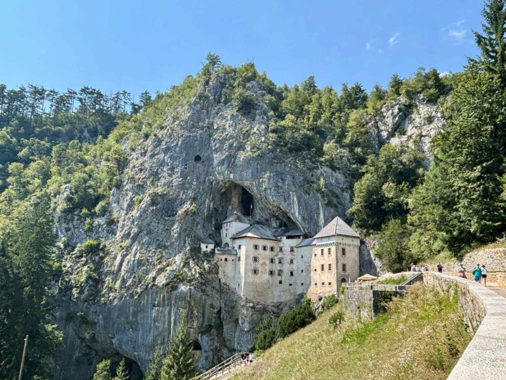 predjama castle view_slovenia with kids_the knowledge nuggets