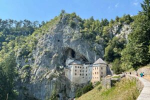 predjama castle view_slovenia with kids_the knowledge nuggets