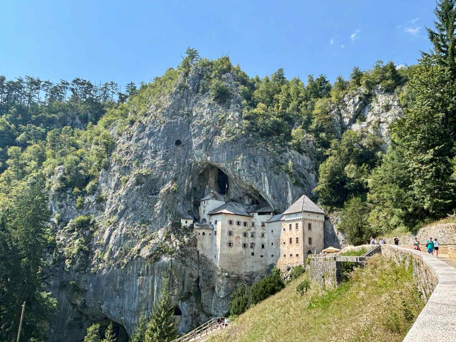 predjama castle view_slovenia with kids_the knowledge nuggets